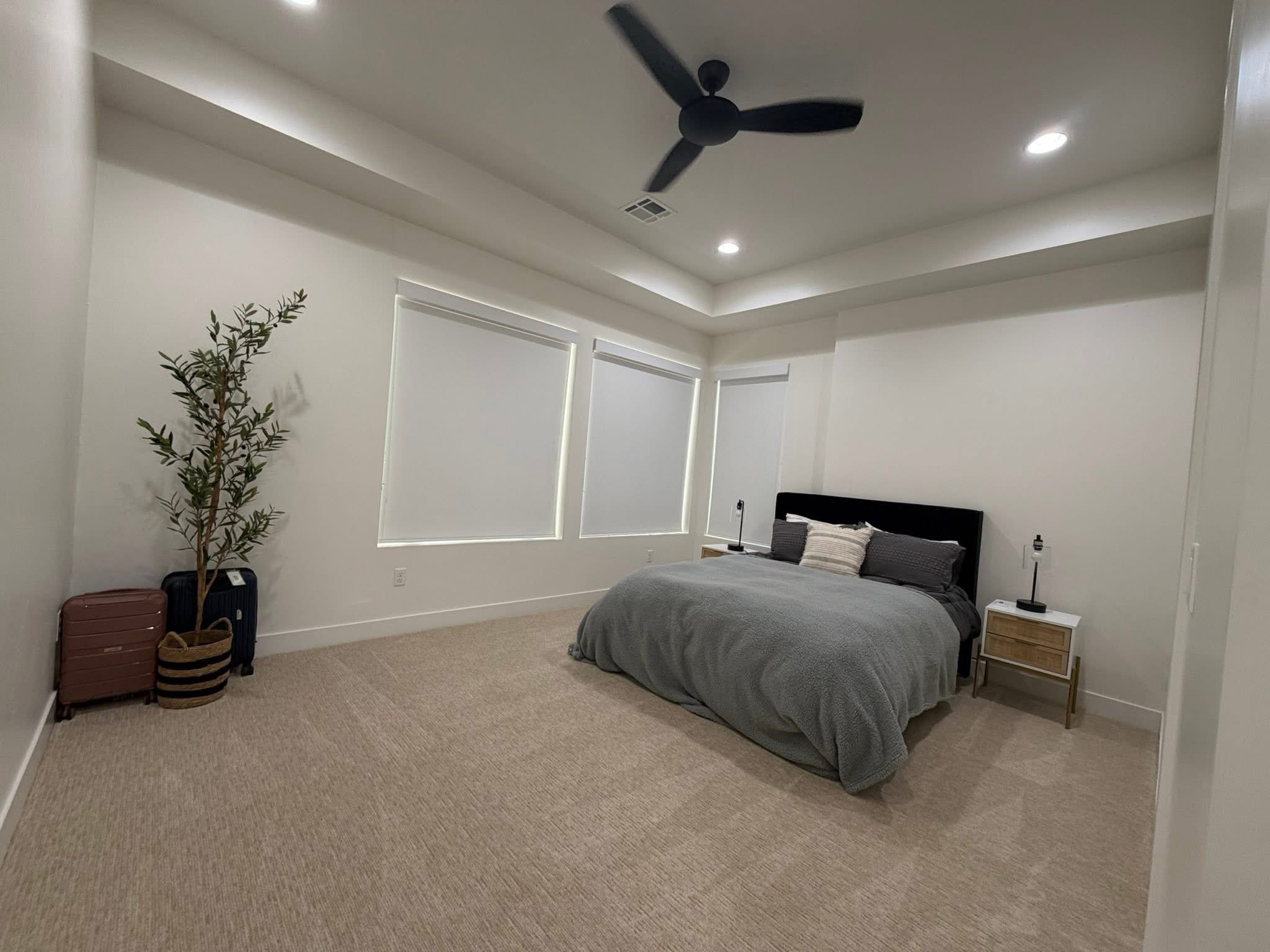 Clean master bedroom